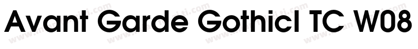 Avant Garde GothicI TC W08 Demi字体转换